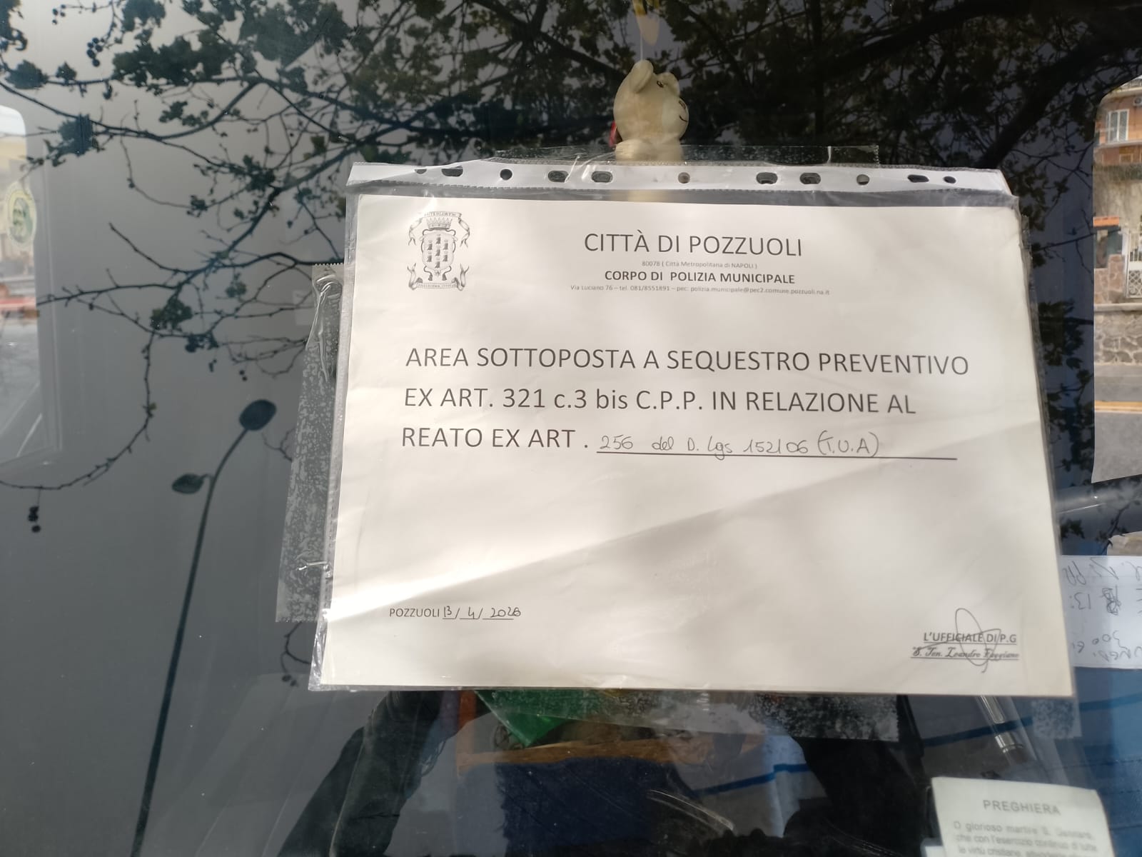Trasporto illecito e sversamento di rifiuti: a Pozzuoli denunciate 3 persone