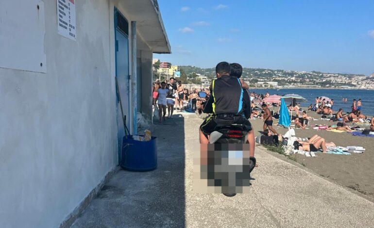 POZZUOLI/ Scooter sulla spiaggia di Lucrino: raffica di sanzioni