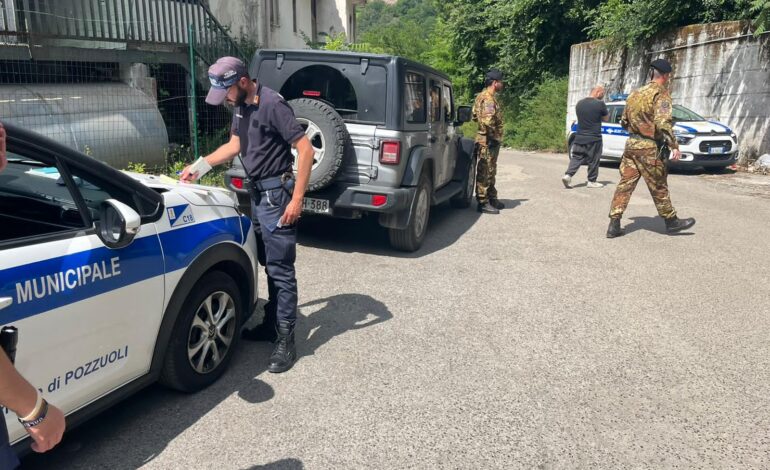 Maxi operazione “Terra dei Fuochi” a Pozzuoli: tre persone denunciate. Chiusa officina meccanica a Monterusciello
