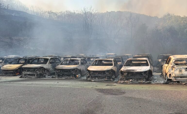 Concessionaria distrutta dalle fiamme a Pozzuoli «Continueremo a investire in questa terra straordinaria»