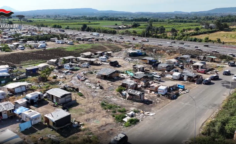 Controlli al campo rom contro la terra dei fuochi