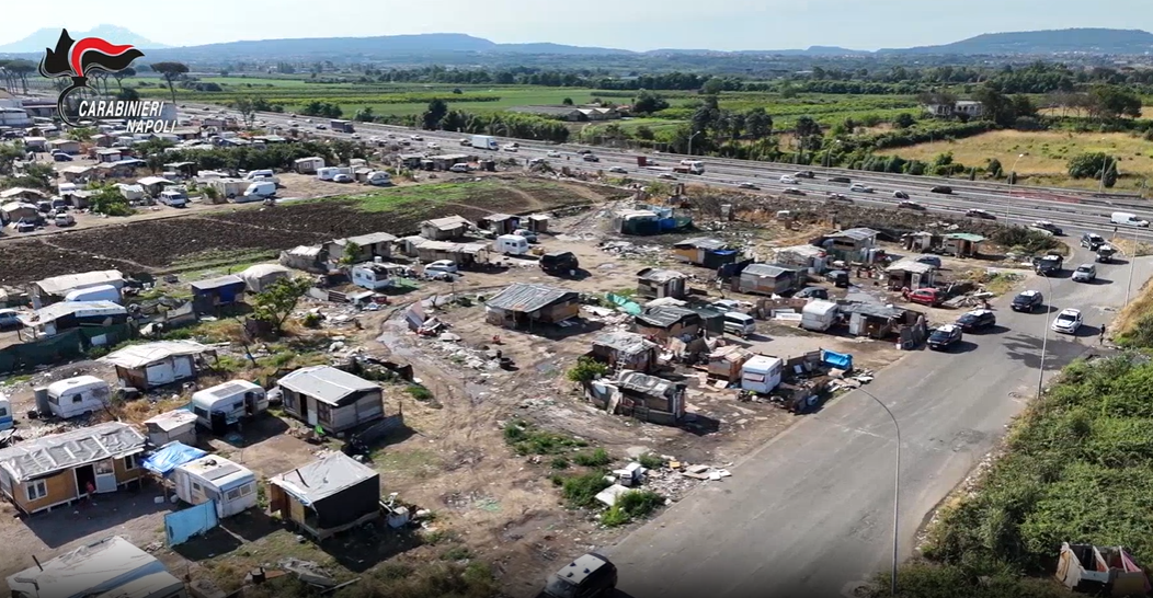 Controlli al campo rom contro la terra dei fuochi