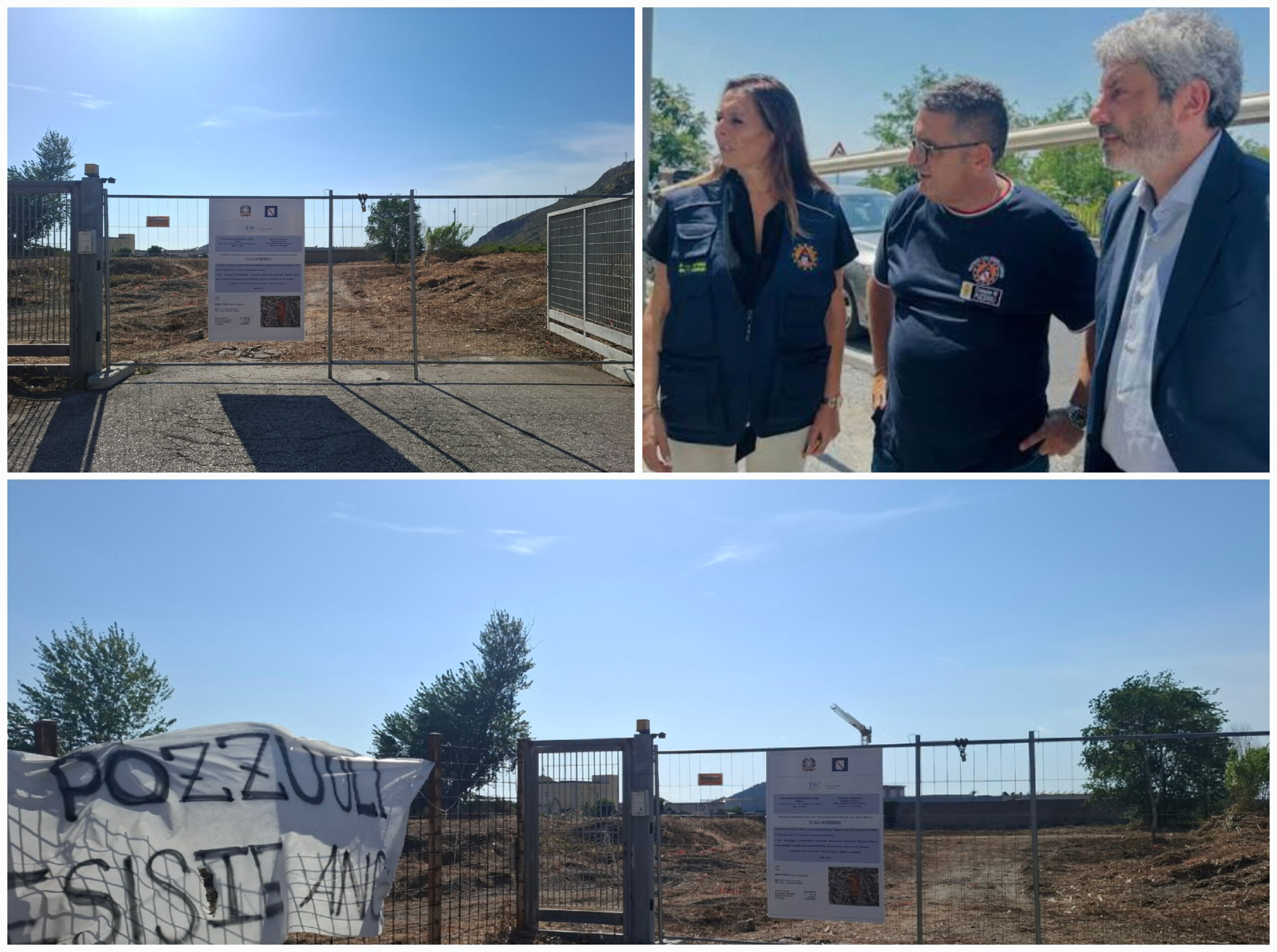 Tra annunci e passerelle l’Hub di Pozzuoli resta ancora chiuso – LE FOTO
