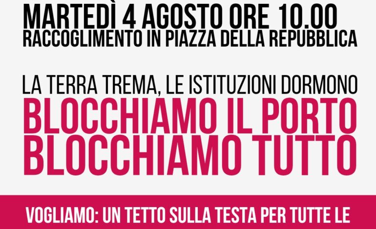 «Blocchiamo tutto» annunciata nuova manifestazione a Pozzuoli