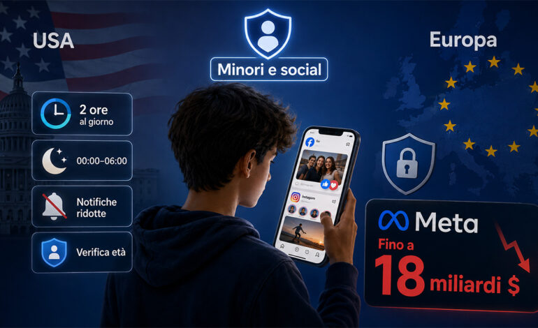 Social e minori, Meta rischia fino a 18 miliardi: cosa cambierà su Facebook e Instagram per gli adolescenti