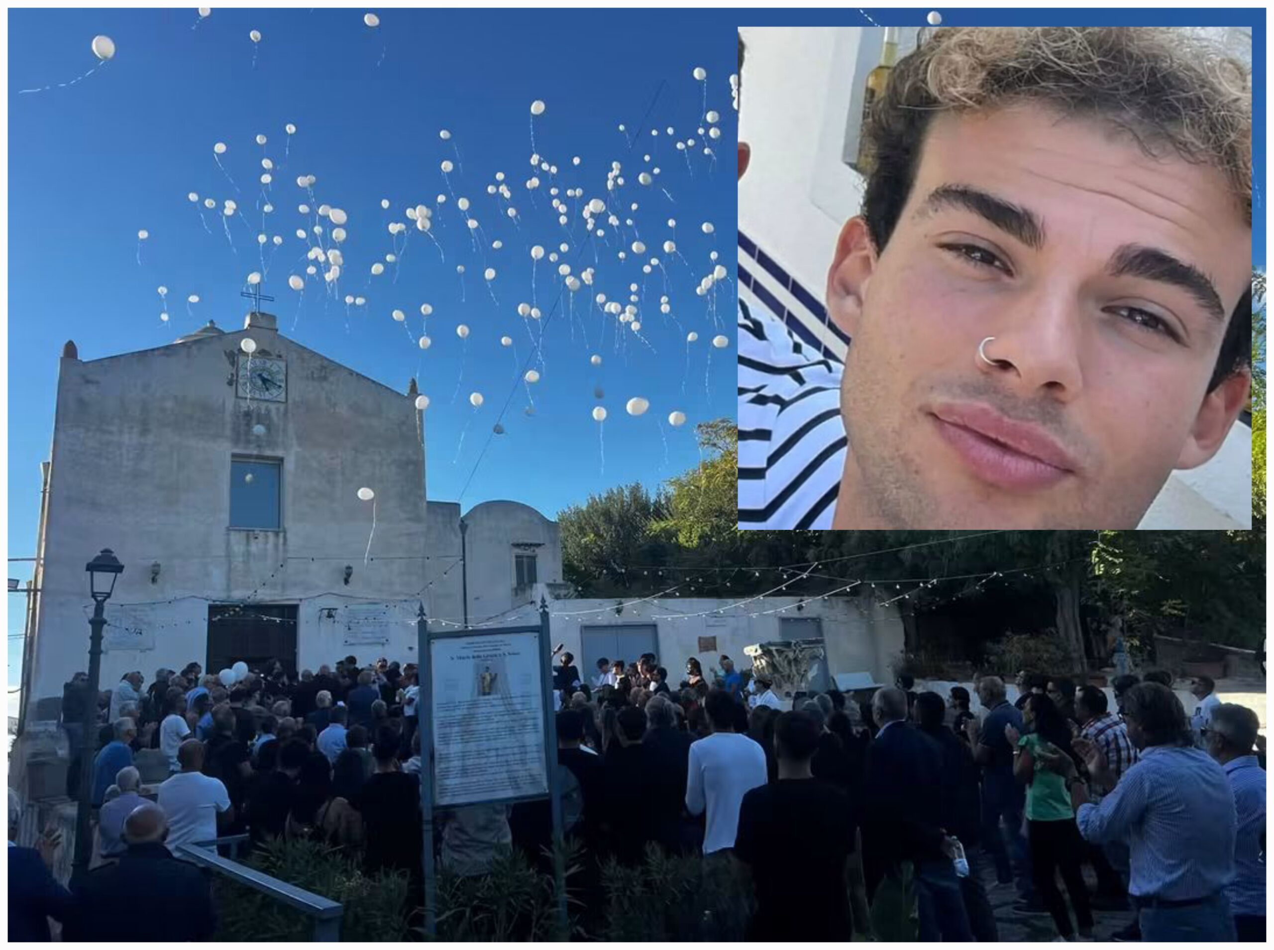 BACOLI/ Lacrime e dolore ai funerali di Alessio, operato sanitario ucciso a 25 anni da un infarto