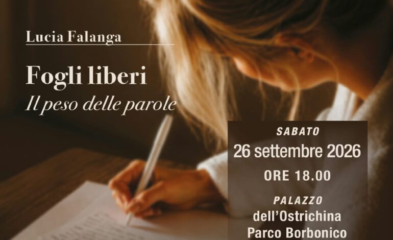 A Bacoli si presenta “Fogli liberi. Il peso delle parole” romanzo di Lucia Falanga