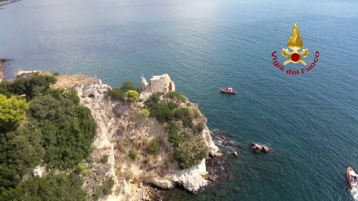 Bradisismo, sopralluogo dei vigili del fuoco al Parco Archeologico Sommerso