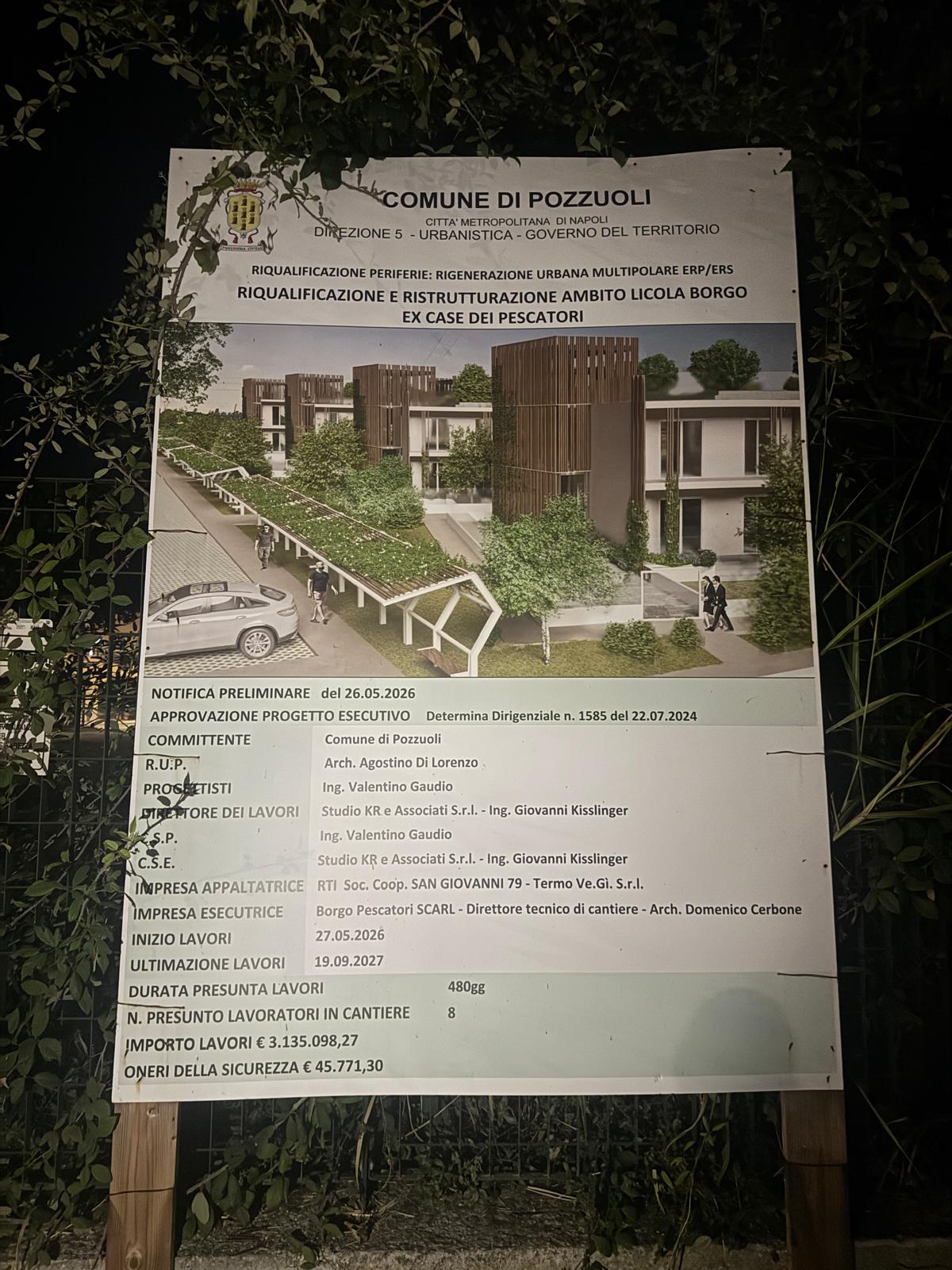 POZZUOLI/ Lavori del comune tolgono il sonno ai residenti di Licola: «Le nostre case sembrano crollare»