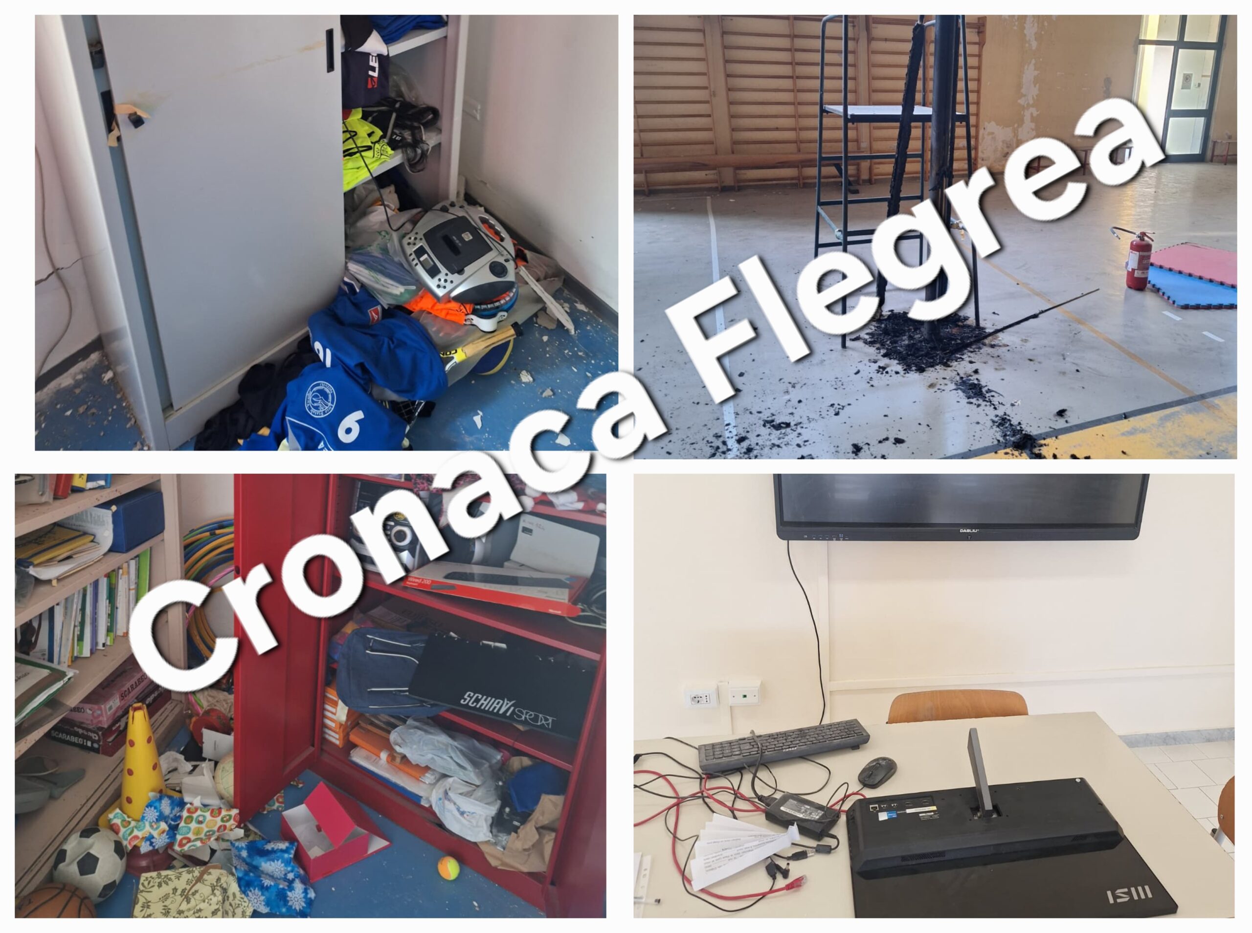 Occupazione choc a Pozzuoli: saccheggiato il liceo “Virgilio”, rubati 30 computer – LE FOTO
