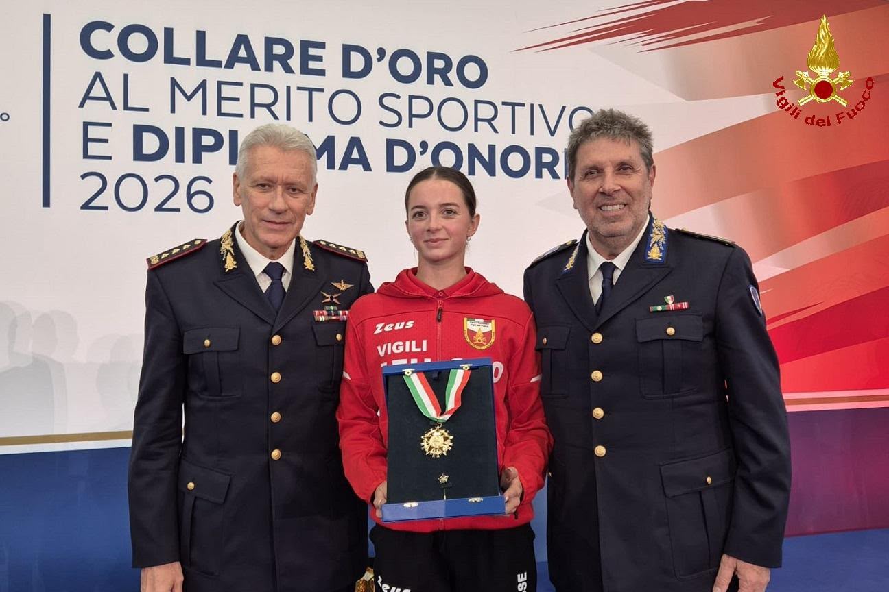 Viola Scotto di Carlo riceve il Collare d’oro al merito sportivo dal Coni a Roma