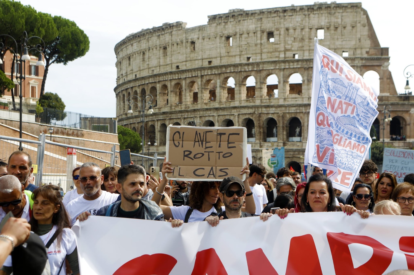 I comitati dopo la protesta di Roma «Noi più forti di prima. Meloni spieghi perché non vuole ricevere gli sfollati»