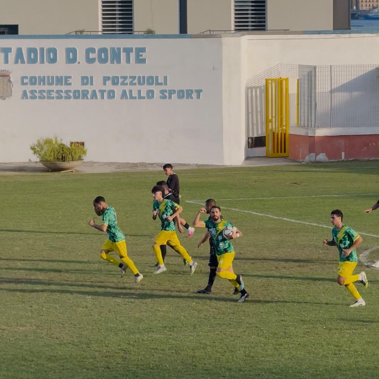 CALCIO/ Carandente-gol non basta: il Rione Terra pareggia al Conte contro il Don Guanella